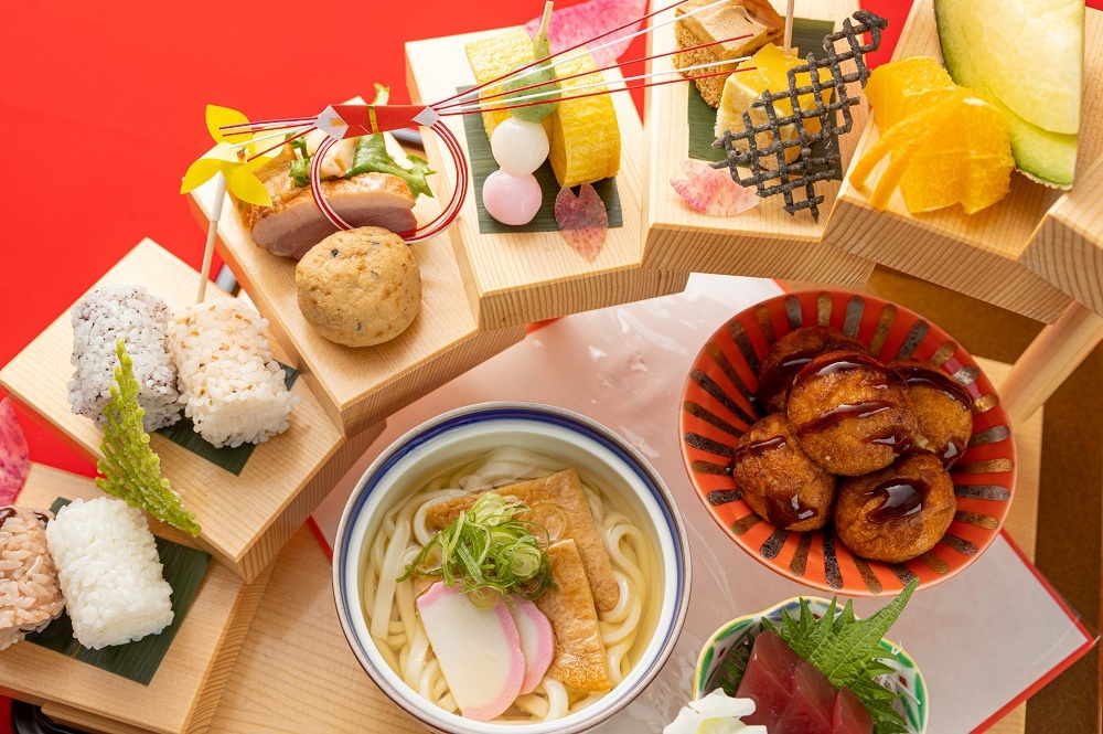 海老のかき餅揚げ